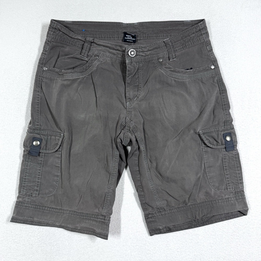 Kuhl Splash Shorts Womens 6 Cargo Pockets Hiking Outdoor Trail 10" Inseam Grey